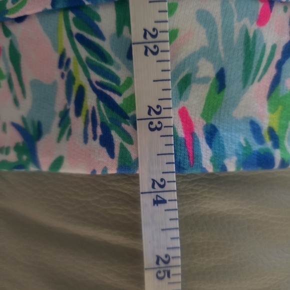 NWT Lilly Pulitzer Jansen Sweatshirt L Long Sleeve Blue Ibiza Cabana Top Shirt - Picture 4 of 11